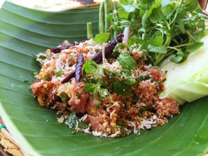 Recipe for Nam Khao - Lao Crispy Rice Salad