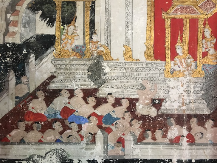 Frescoes of Wat Long Khoune